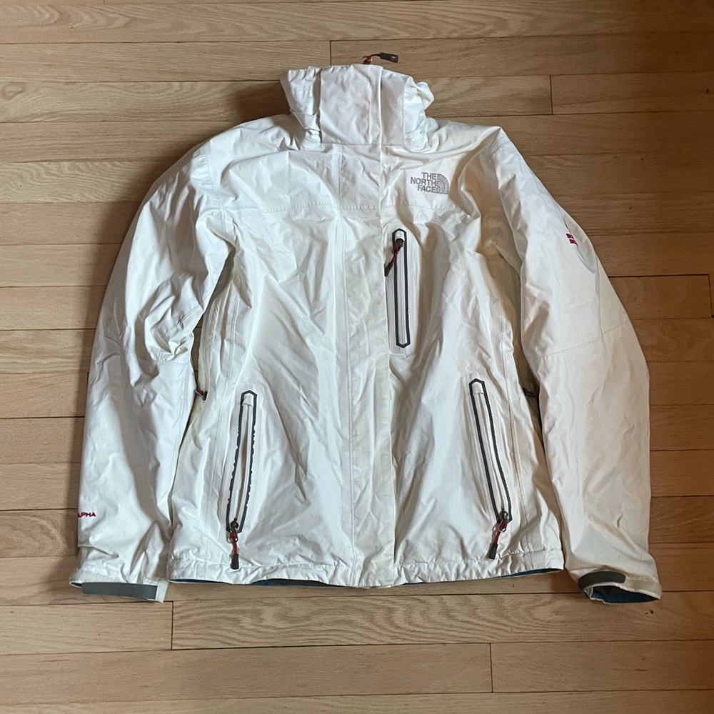 The North Face Summit Series Gray and White Jacket